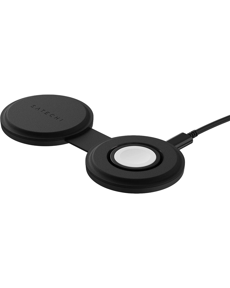 Беспроводная зарядка Satechi OntheGo 2‑в‑1 Black (ST‑QTG21K)